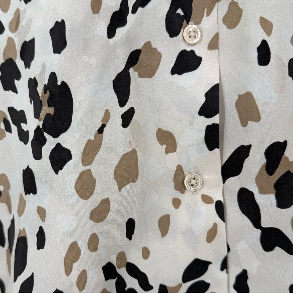 Rails Rebel Silk Button Front Blouse in Natural A… - image 8